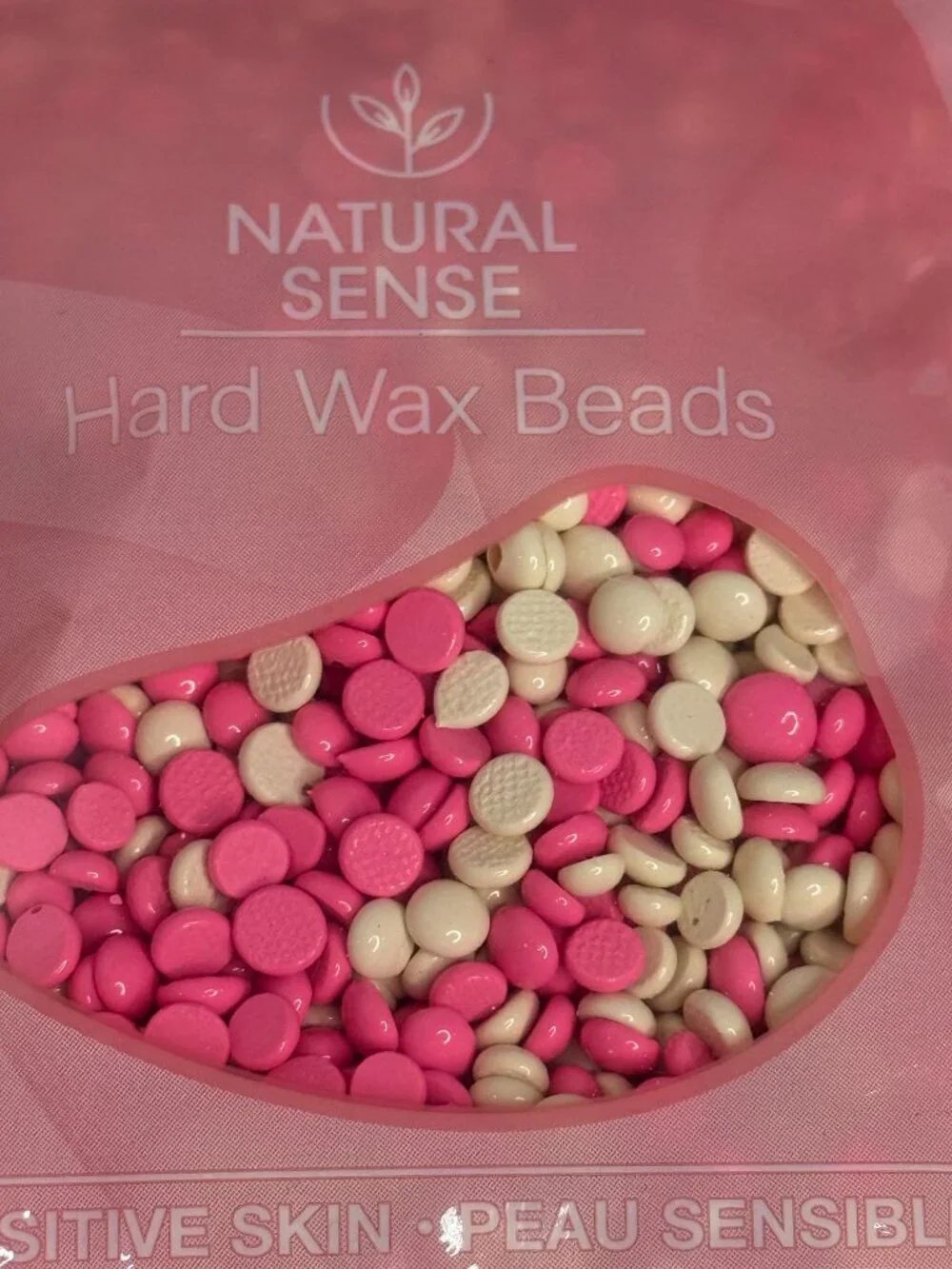 Natural Sense Hard Wax Beads Sensitive Skin 2.8 oz Hair Removal Pink NWT